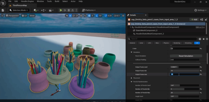 Houdini 19.5与UE5程序化建模制作铅笔盒实例训练视频教程(图4) Houdini 19.5与UE5程序化建模制作铅笔盒实例训练视频教程(图4)