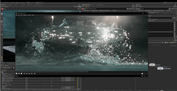 Houdini星球大战母舰破冰而出特效制作视频教程(图2)