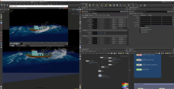 Houdini暴风雨船只特效制作训练视频教程(图2) Houdini暴风雨船只特效制作训练视频教程(图2)