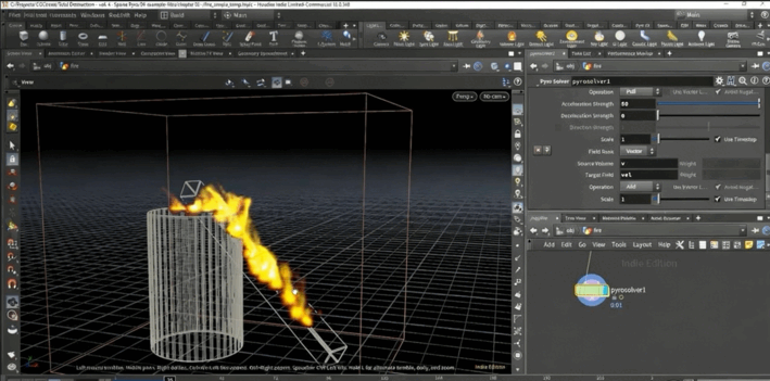 Houdini破坏与火焰视觉特效制作视频教程(图3)