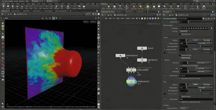 Houdini中Vellum布料模拟技术训练视频教程(图4)