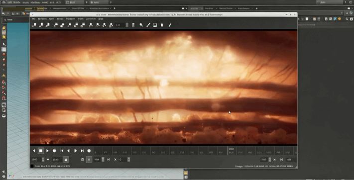 Houdini核爆炸火焰烟雾特效完整制作流程视频教程 (图2) Houdini核爆炸火焰烟雾特效完整制作流程视频教程 (图2)