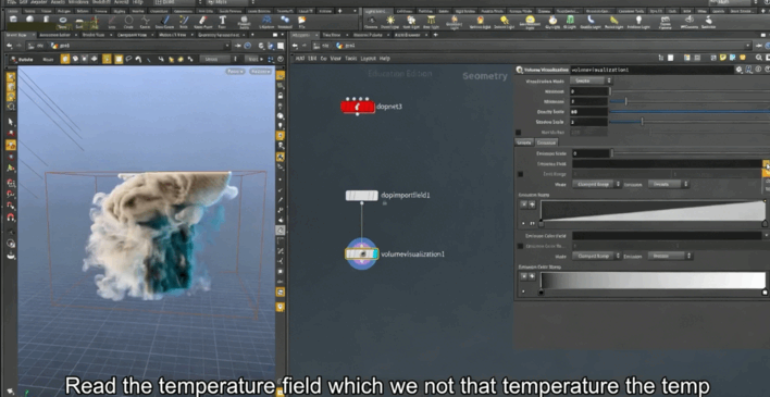 Houdini核爆炸火焰烟雾特效完整制作流程视频教程 (图4) Houdini核爆炸火焰烟雾特效完整制作流程视频教程 (图4)