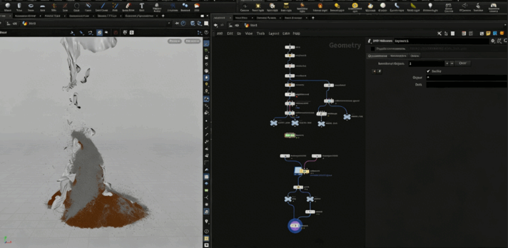 Houdini沙袋下坠撕裂特效实例制作视频教程(图4)