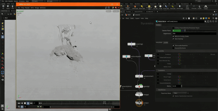 Houdini沙袋下坠撕裂特效实例制作视频教程(图2)