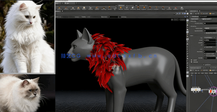 Houdini动物生物毛发完整制作工作流程视频教程 (图4)