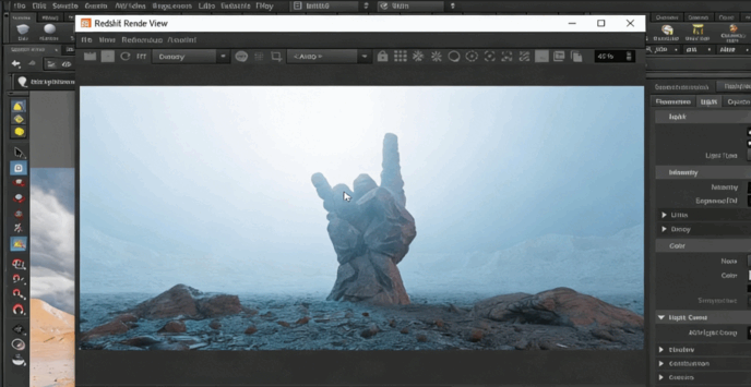 Houdini和Nuke岩石火焰视觉特效制作视频教程 (图4)
