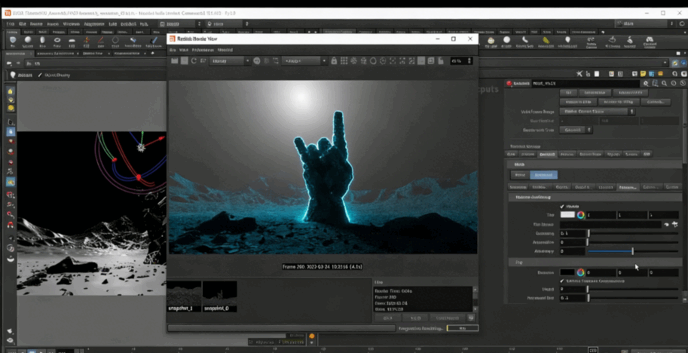 Houdini和Nuke岩石火焰视觉特效制作视频教程 (图5)