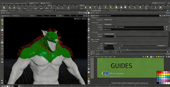 Houdini狼人角色实例制作完整工作流程视频教程 (图4)