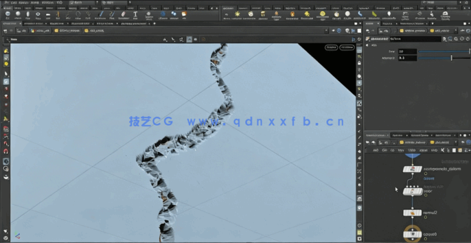  Houdini裂痕撕裂特效实例制作视频教程(图5)