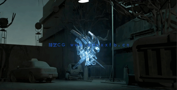 oudini科幻保护盾EMP冲击波特效制作大师级视频教程(图2)