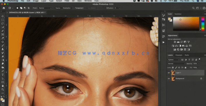 PS创建高端人像面容美颜修饰处理工作流程视频教程(图5)