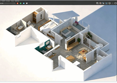 Sketchup与Vray 3D平面渲染图大师级视频教程(图4) Sketchup与Vray 3D平面渲染图大师级视频教程(图4)