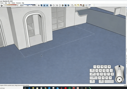 Sketchup西班牙现代风格住宅从2D到3D设计视频教程(图7)