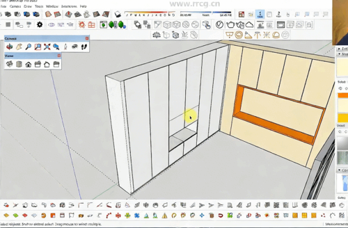 SketchUp与Vray卧室逼真建模与渲染训练视频教程(图6)