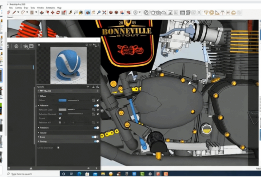 SketchUp与Vray摩托车渲染技术视频教程(图5)