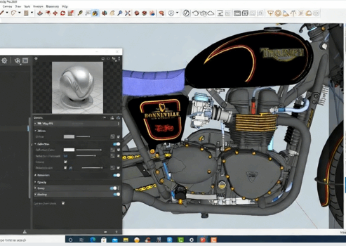 SketchUp与Vray摩托车渲染技术视频教程(图3)
