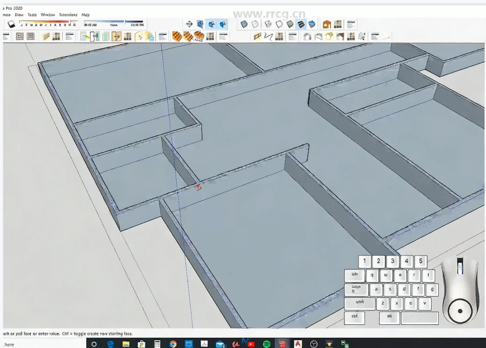 SketchUp西班牙现代风格房屋建筑建模设计视频教程(图3)