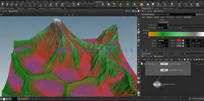 Houdini地形生成节点技术训练视频教程 (图4)