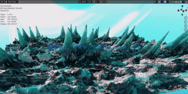 Blender与Gaea影视级冰雪世界环境场景制作视频教程(图3)