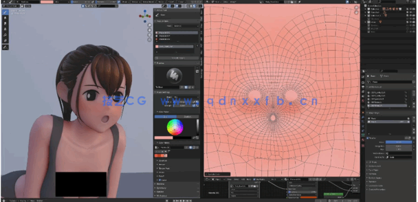 Blender日系二次元运动女孩建模与动画完整制作流程视频教程(图5)