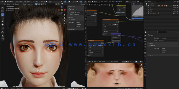 Blender女弓箭手角色模型完整制作流程视频教程(图3)