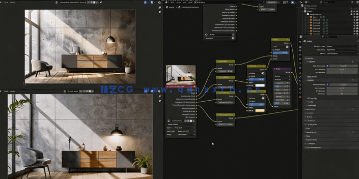 Blender室内设计可视化完整工作流视频教程(图4)