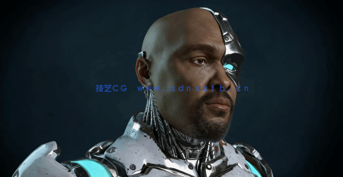 Blender赛博格义体人角色硬表面建模制作流程视频教程 (图3)