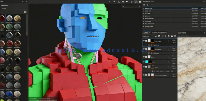 Blender赛博格义体人角色硬表面建模制作流程视频教程 (图4)