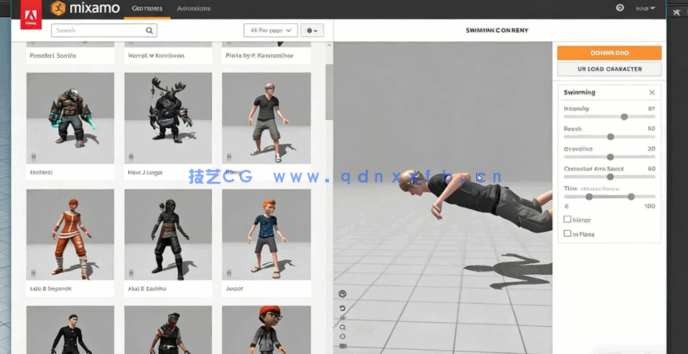 Houdin角色游泳模拟视觉特效视频教程 (图2)