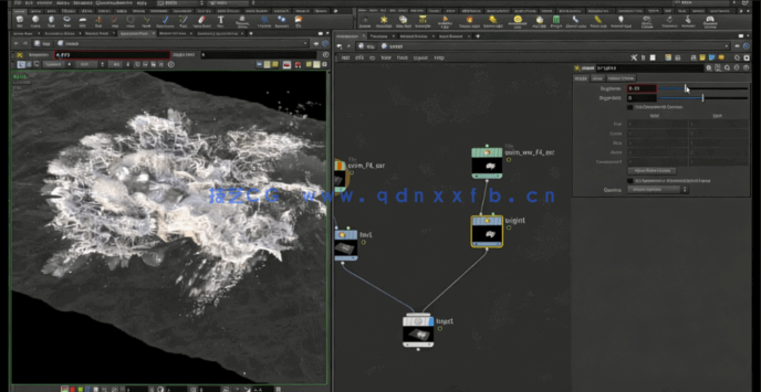 Houdin角色游泳模拟视觉特效视频教程 (图4)