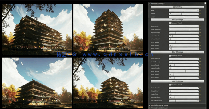 Houdini与UE4经典日本武士道建筑场景制作视频教程(图5)