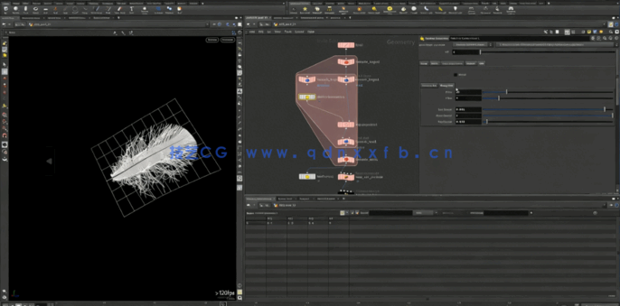 Houdini鸟类羽毛工具使用技巧视频教程（附工具）(图6)
