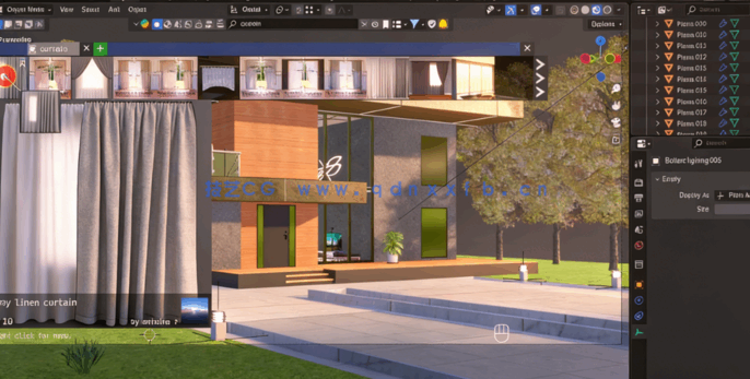 Blender现代别墅建筑景观制作完全实战训练视频教程(图4)