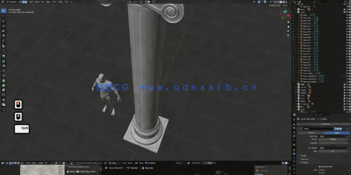 Blender希腊神庙与花园场景制作全流程视频教程(图3)