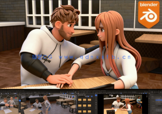 Blender 3D角色动画从入门到精通视频教程(图4)