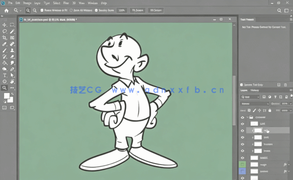 PS将手绘角色作品转换为动画工作流程视频教程(图5)