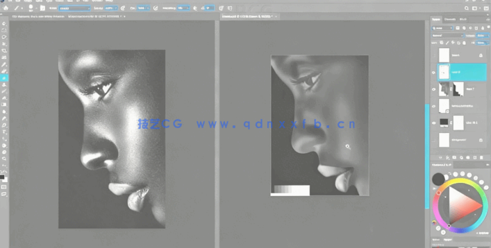 PS创建逼真铅笔肖像效果技巧工作流程视频教程(图1)