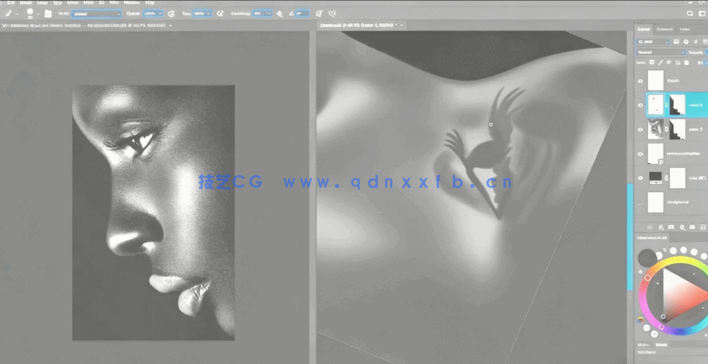 PS创建逼真铅笔肖像效果技巧工作流程视频教程(图2)