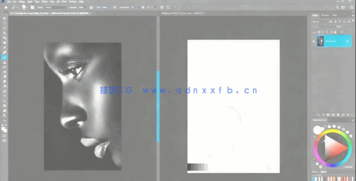 PS创建逼真铅笔肖像效果技巧工作流程视频教程(图4)
