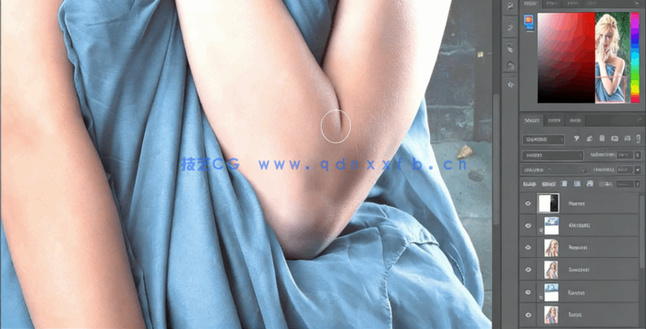 PS保留肖像头发丝细节替换黑色或深灰色背景技巧视频教程(图2)