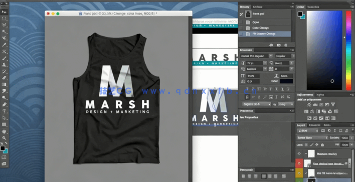PS中品牌LOGO贴图设计模型模板视频教程(图4)