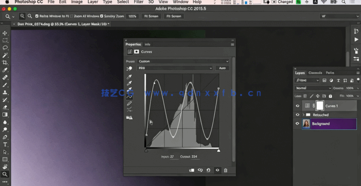  PS肖像曲线调色工具技术训练视频教程(图3)