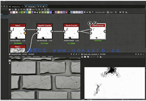 Substance Designer石膏墙纹理制作流程视频教程(图6)