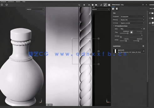 Substance Painter游戏铠甲药瓶逼真材质纹理制作视频教程(图3)
