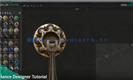 Substance 3D Designer花纹家具纹理贴图绘制视频教程(图4)