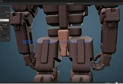Substance Modeler复杂科幻3D机器人设计视频教程(图4)