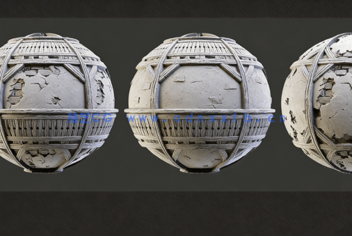 Substance Designer木质石膏造型墙壁材质制作视频教程(图4)