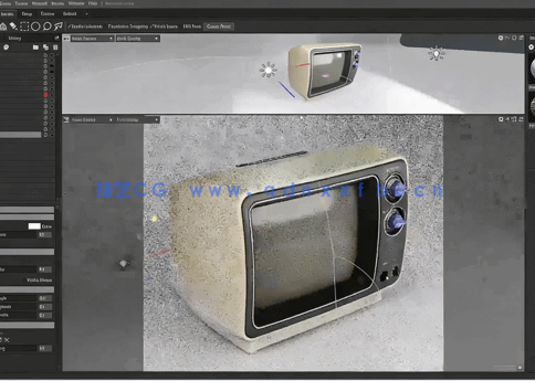 【中文字幕】Substance 3D Painter逼真电视机道具纹理制作视频教程(图2)