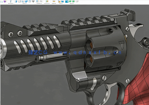 Substance Painter游戏左轮手枪纹理贴图技术视频教程(图4)